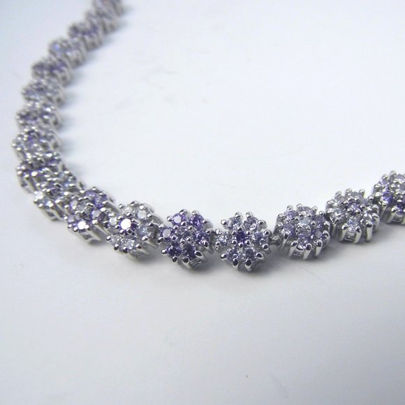 Sterling Silver Flower Bracelet 16gr - Picture 6 of 9